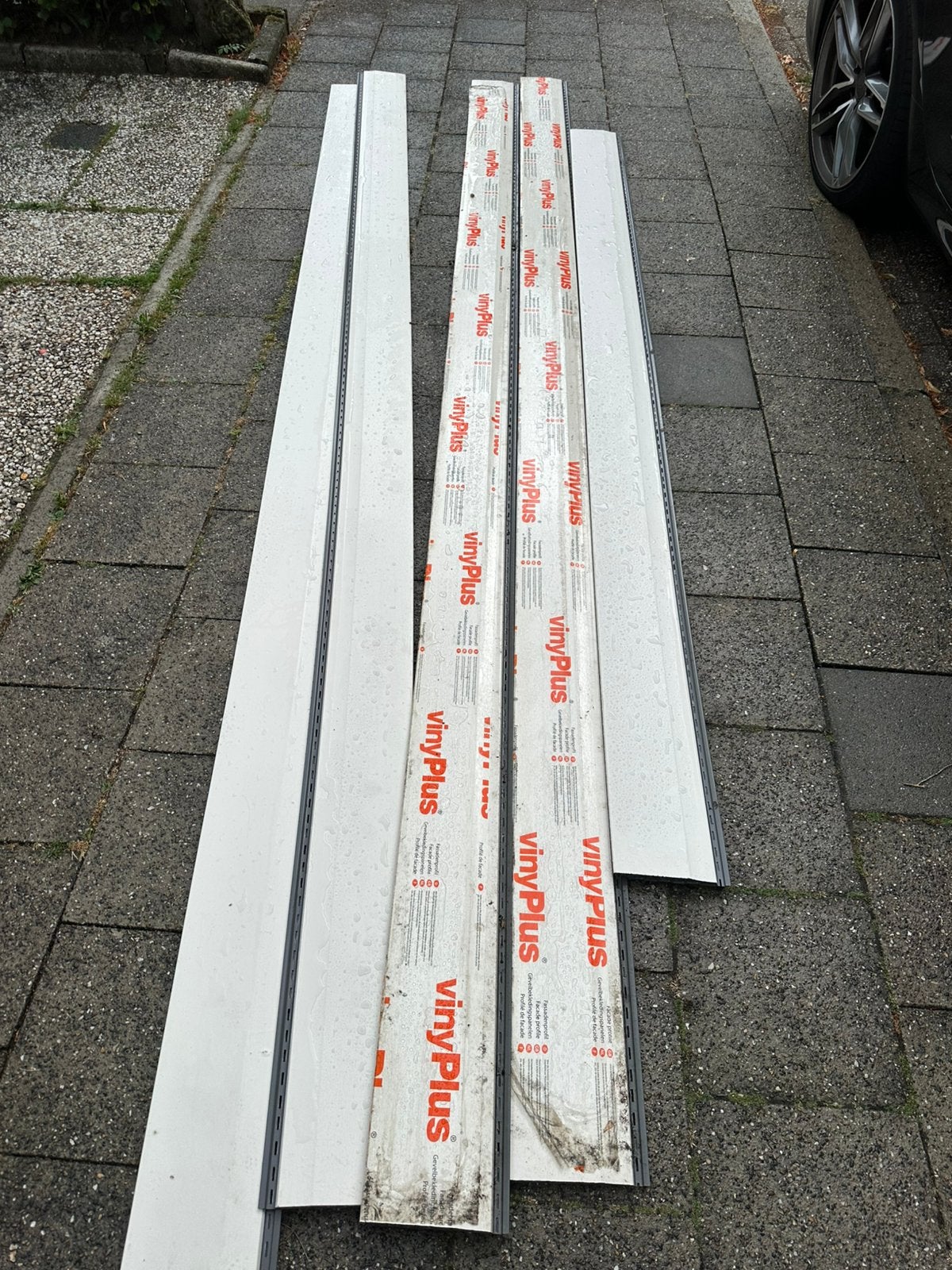 4 stuk 360 cm -1 stuk 270cm.hoogte 17 cm, Kunststof, Ophalen of Verzenden, Zo goed als nieuw, 250 cm of meer