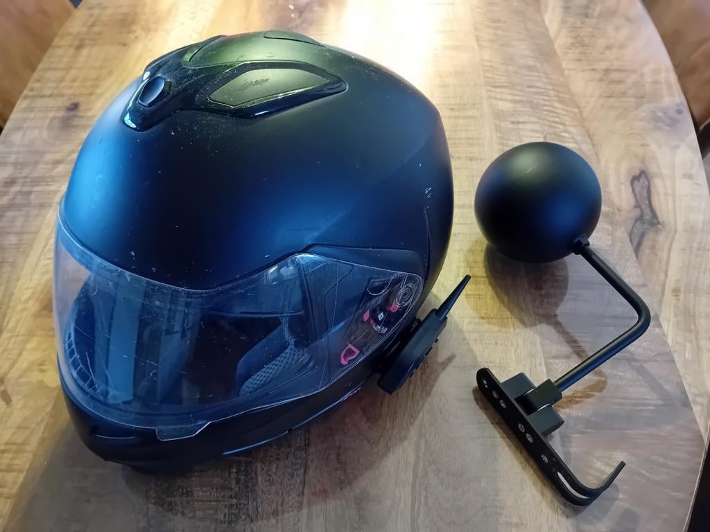 Motorhelm met Bluetooth microfoon, Ophalen of Verzenden, Tweedehands, XL, Overige merken