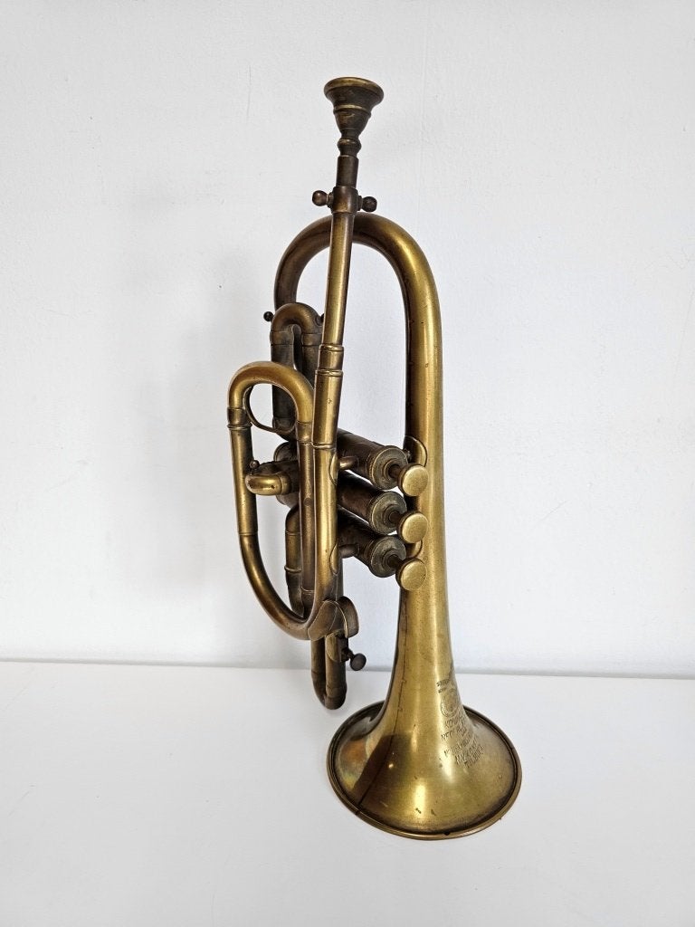 Konefa vintage trompet!, Muziek en Instrumenten, Blaasinstrumenten | Trompetten, Gebruikt, Overige typen, Ophalen of Verzenden