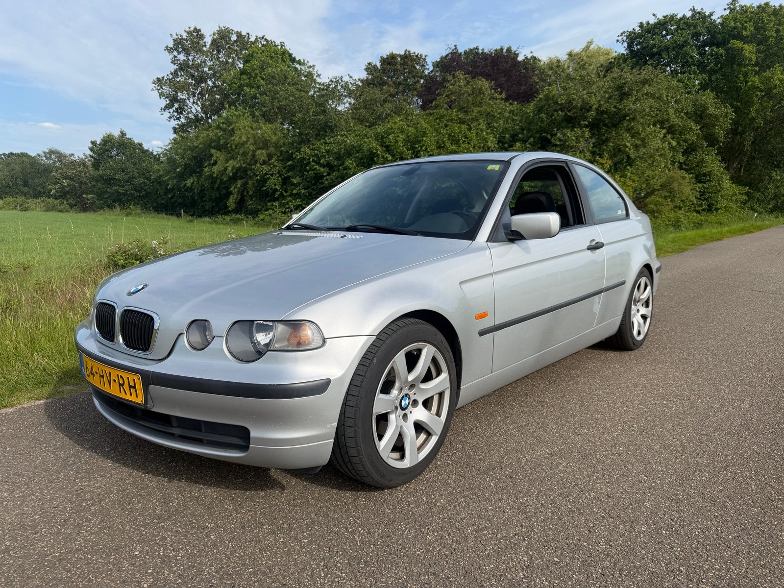 BMW 3-Serie 1.8 TI 316 Compact 2002 Grijs, Auto's, 1250 kg, Zwart, 4 cilinders, Handgeschakeld