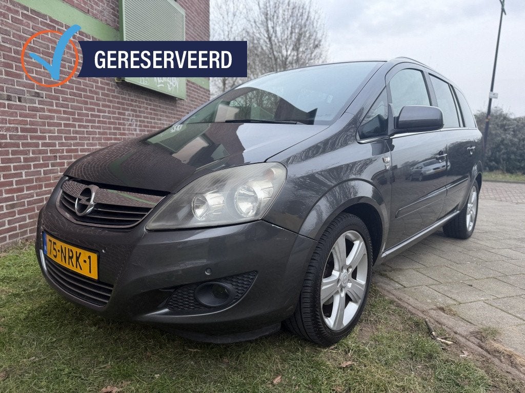 Opel Zafira 1.8 111 y. Ed.*2010*Clima|Cruise|7-Zits, Auto's, Opel, Euro 5, Stof, Gebruikt, Zwart
