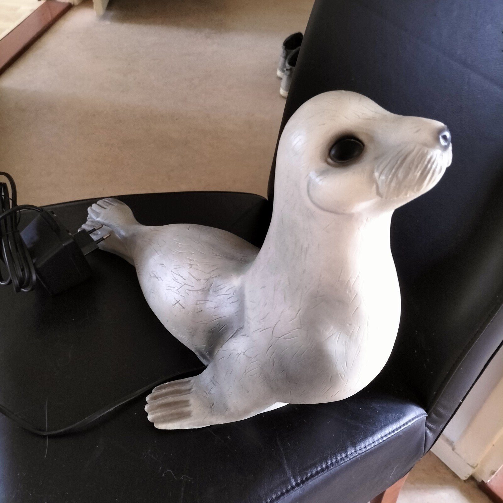Nachtlamp zeehond - Heico, Huis en Inrichting, Met schakelaar, Wit, Gebruikt, Kunststof