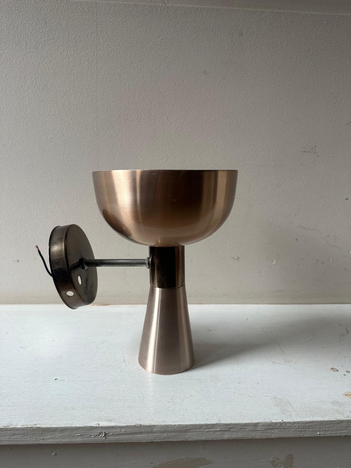 Vintage Herda Diabolo wandlamp – Space Age jaren 70 – oranje, Gebruikt, Indirect licht, E14 (klein), Meerkleurig
