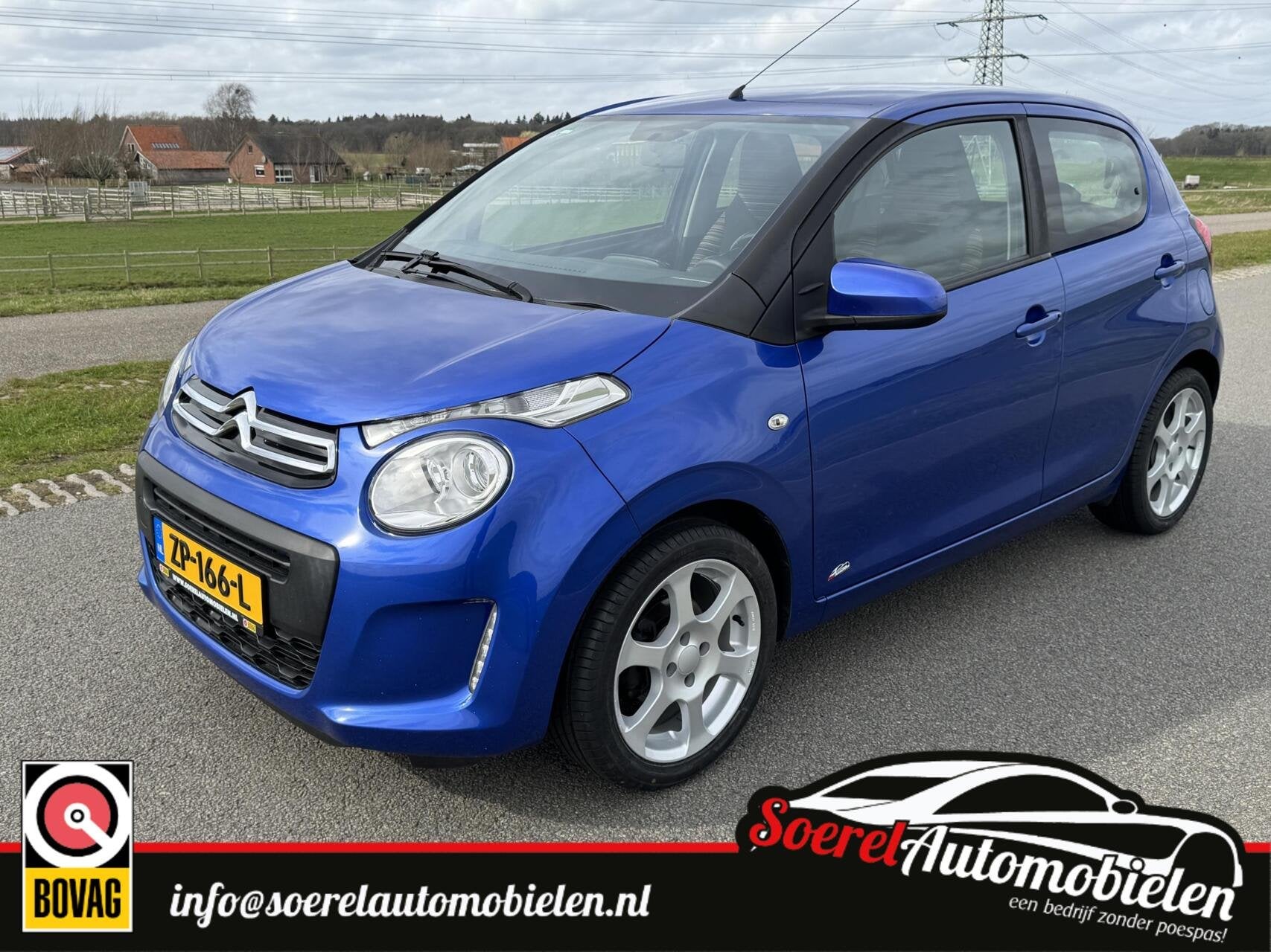 Citroen C1 1.0 VTi Feel 98934km 5 deurs lm velgen airco lm v, Auto's, Voorwielaandrijving, Start-stop-systeem, Gebruikt, Euro 6