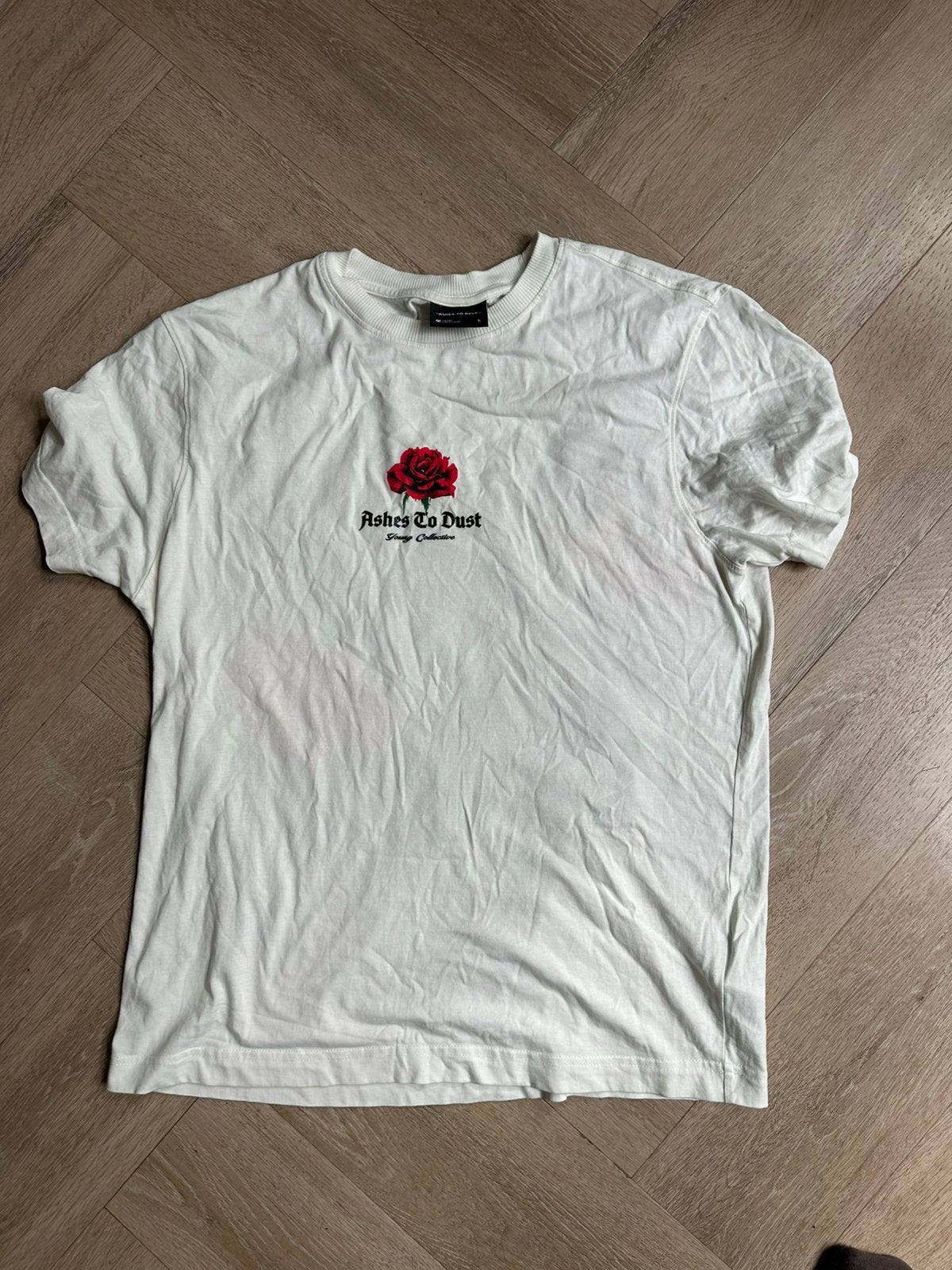 Ashes to dust t shirt L, Ophalen of Verzenden, Gedragen, Maat 52/54 (L), Wit