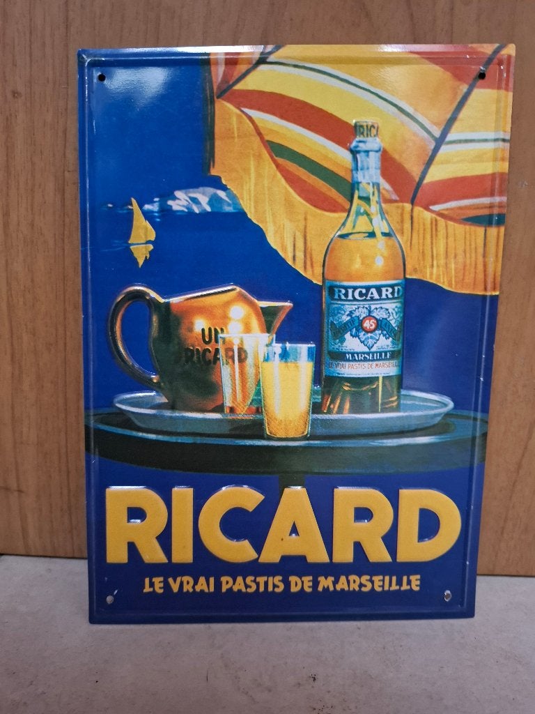 Reclamebord Ricard, Ophalen of Verzenden, Nieuw, Reclamebord