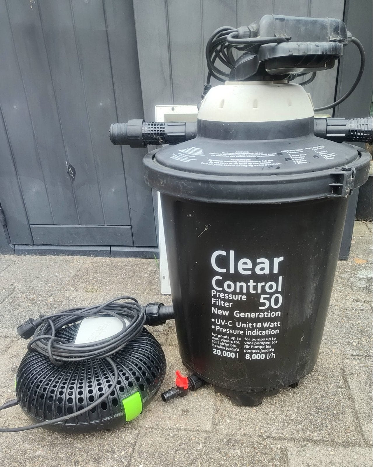Velda vijverpomp met Clear Control 50 filter en nieuwe UV-la, Tuin en Terras, Vijvers, Ophalen, Gebruikt