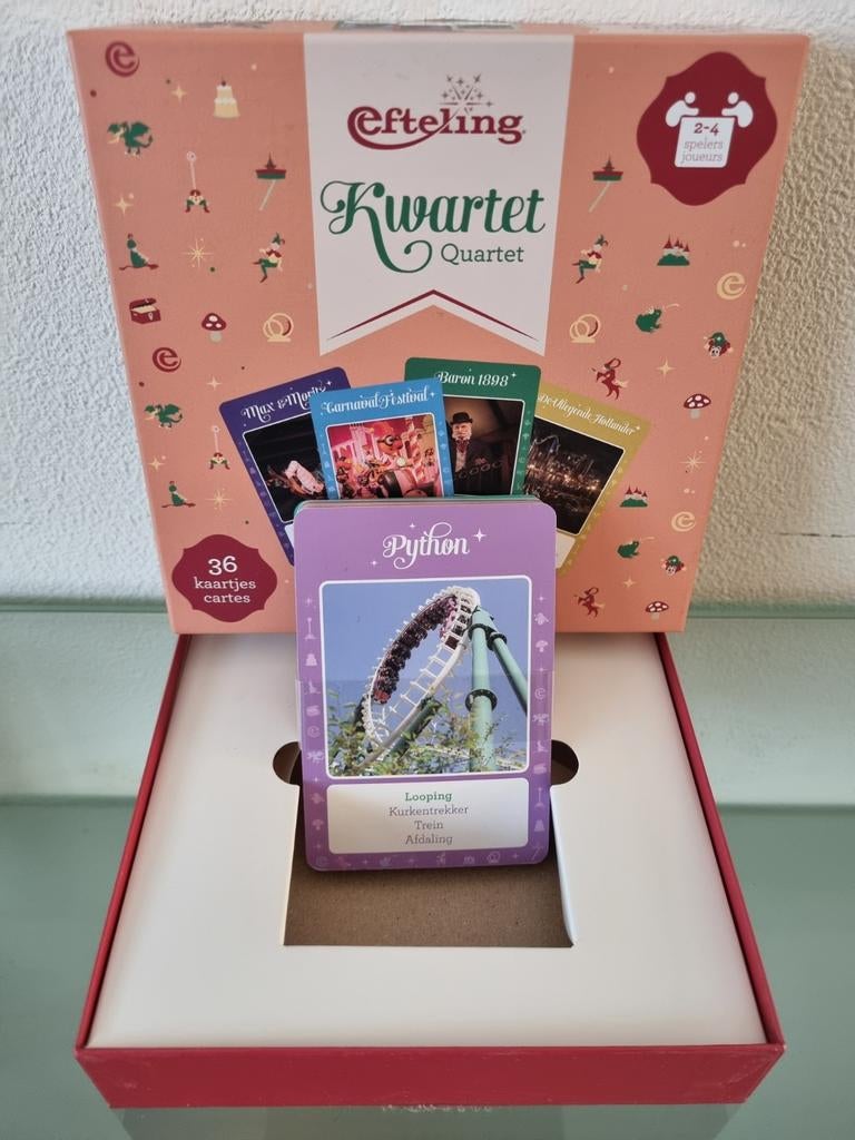 Orig, EFTELING KWARTET/QUARTET, Compl, Doos, Nieuw!, Ophalen of Verzenden, Nieuw, Efteling