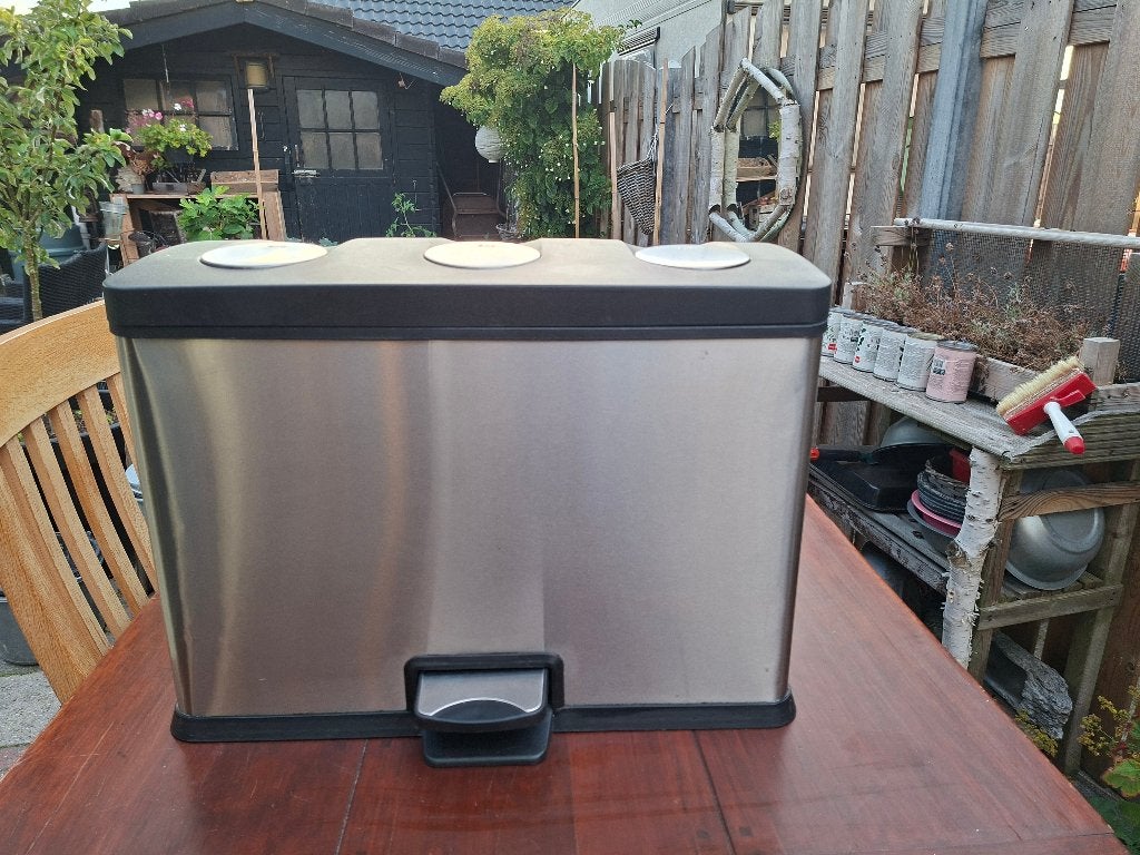 Eko pendaalemmer voor gescheiden afval, 3x 12 liter, Ophalen, Gebruikt