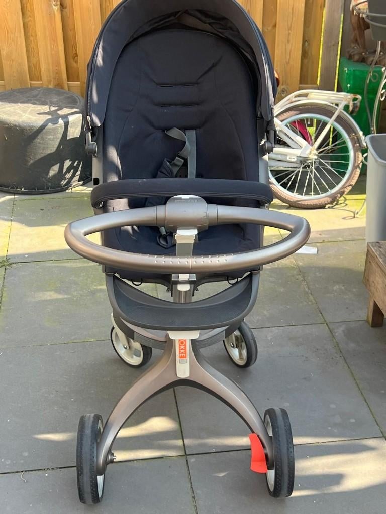Stokke Xplory kinderwagen, Gebruikt, Verstelbare duwstang, Ophalen, Kinderwagen