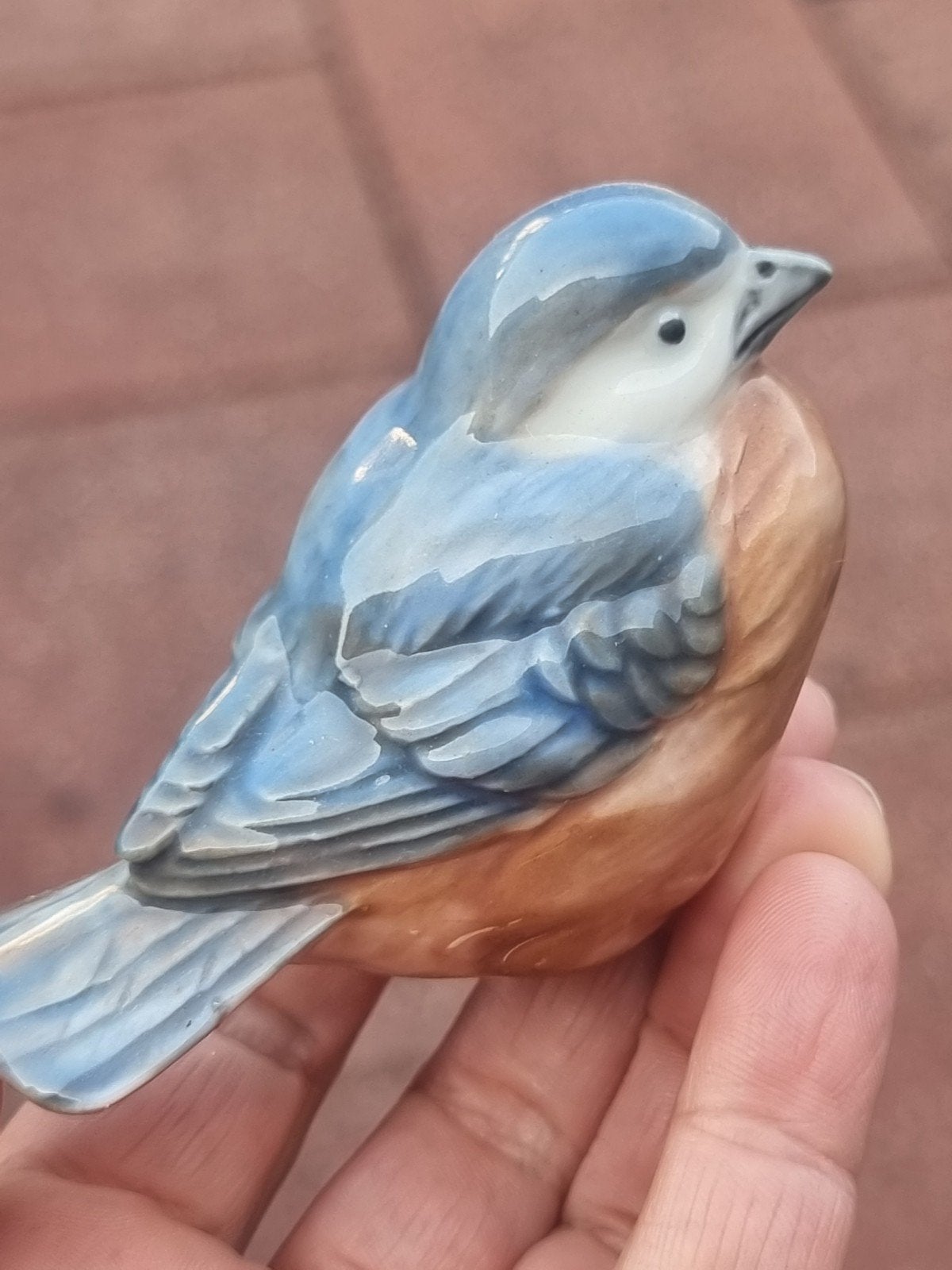 Vintage 1980 porselein vogel, Ophalen of Verzenden