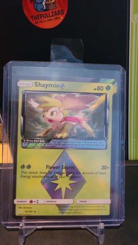 Shaymin prism star Team Up 10 (TEU 10) - Pokemon, Hobby en Vrije tijd, Verzenden, Zo goed als nieuw, Losse kaart, Foil