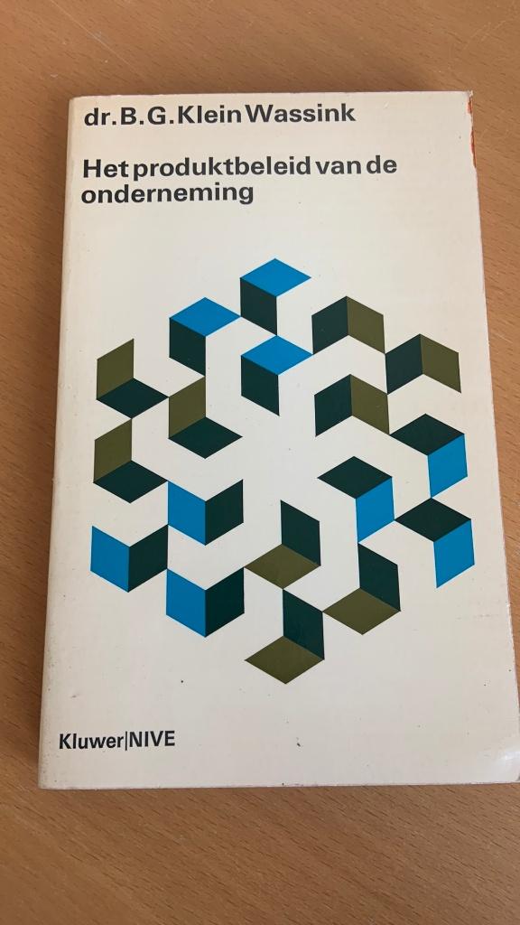 Het produktbeleid van de onderneming - B.G. Klein Wassink, Boeken, Ophalen of Verzenden