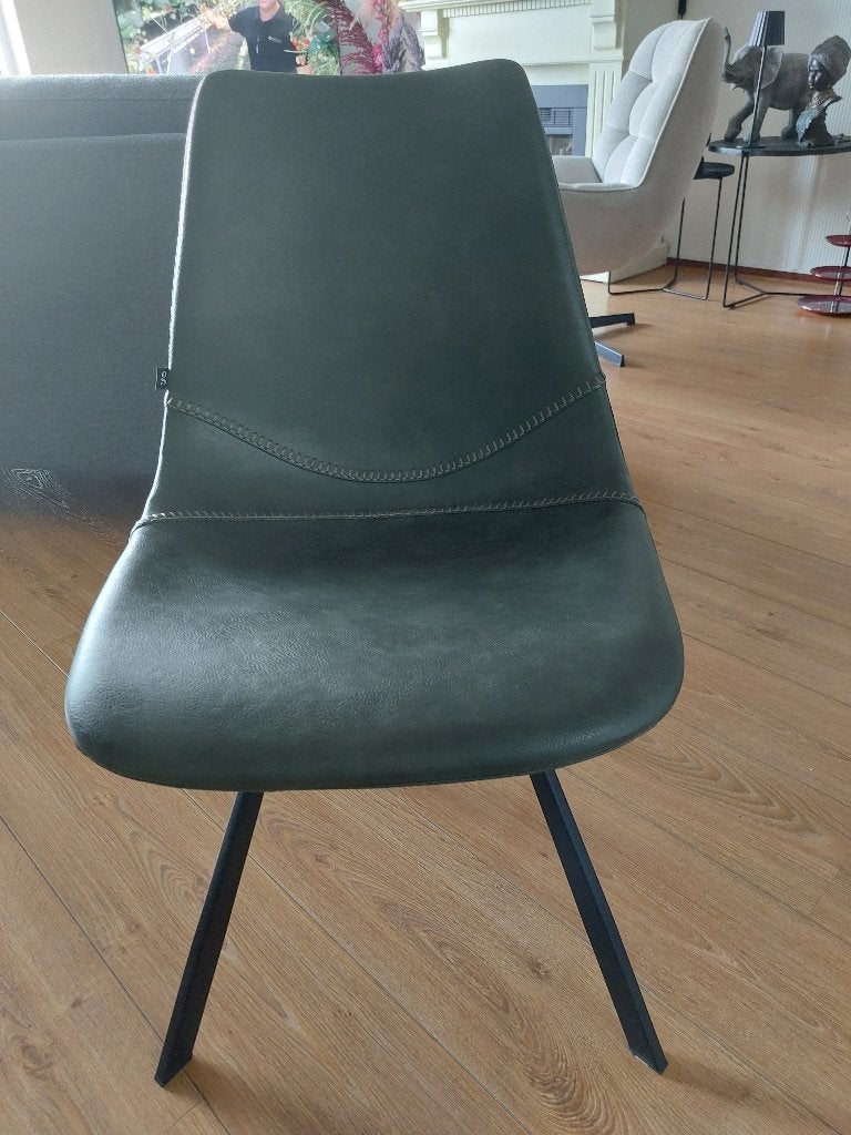 ZES MOOIE EETKAMER STOELEN PU LEER  3 VERSCHILLENDE KLEUREN, Huis en Inrichting, Ophalen, Bruin, Leer, Zo goed als nieuw