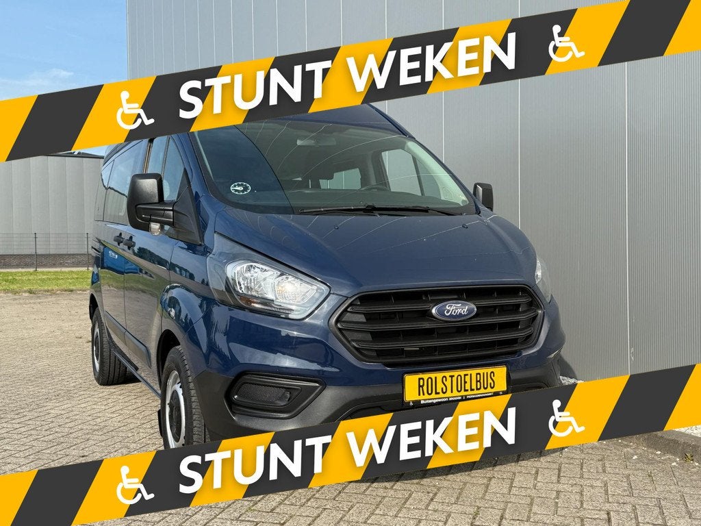 Ford Transit Custom Rolstoelbus 2021 | L1H2 | Facelift, Voorwielaandrijving, 12 maanden, Stof, Zwart
