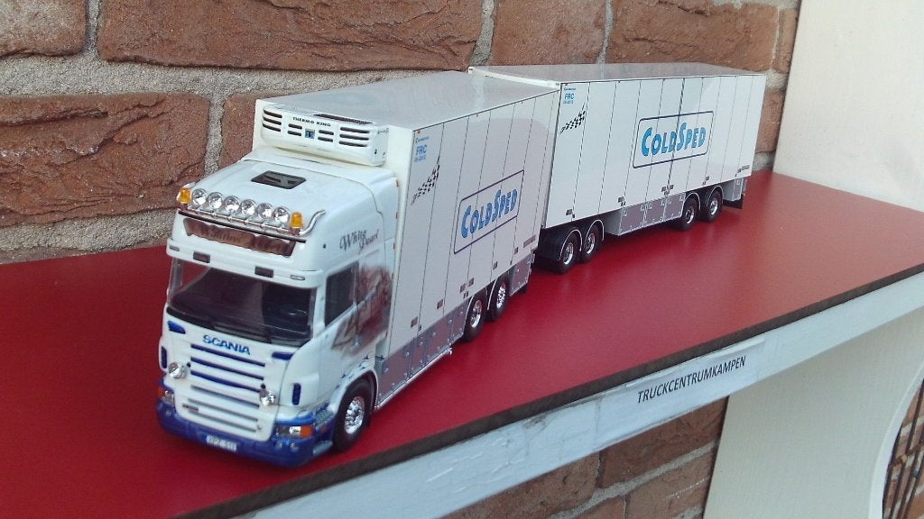 Tekno  Scania  R - Serie  Topline  Zweedse  Combi., Hobby en Vrije tijd, Modelauto's | 1:50, Ophalen of Verzenden, Nieuw, Bus of Vrachtwagen