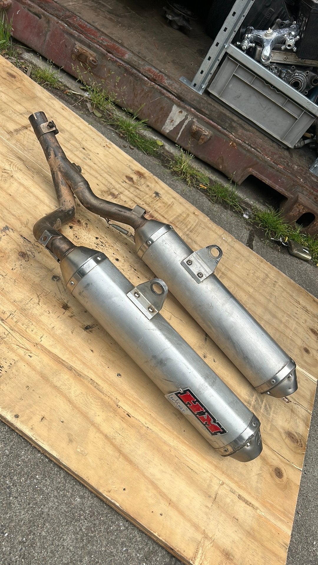 Honda crf 250 leovince hm enduro uitlaat dempers, Ophalen of Verzenden