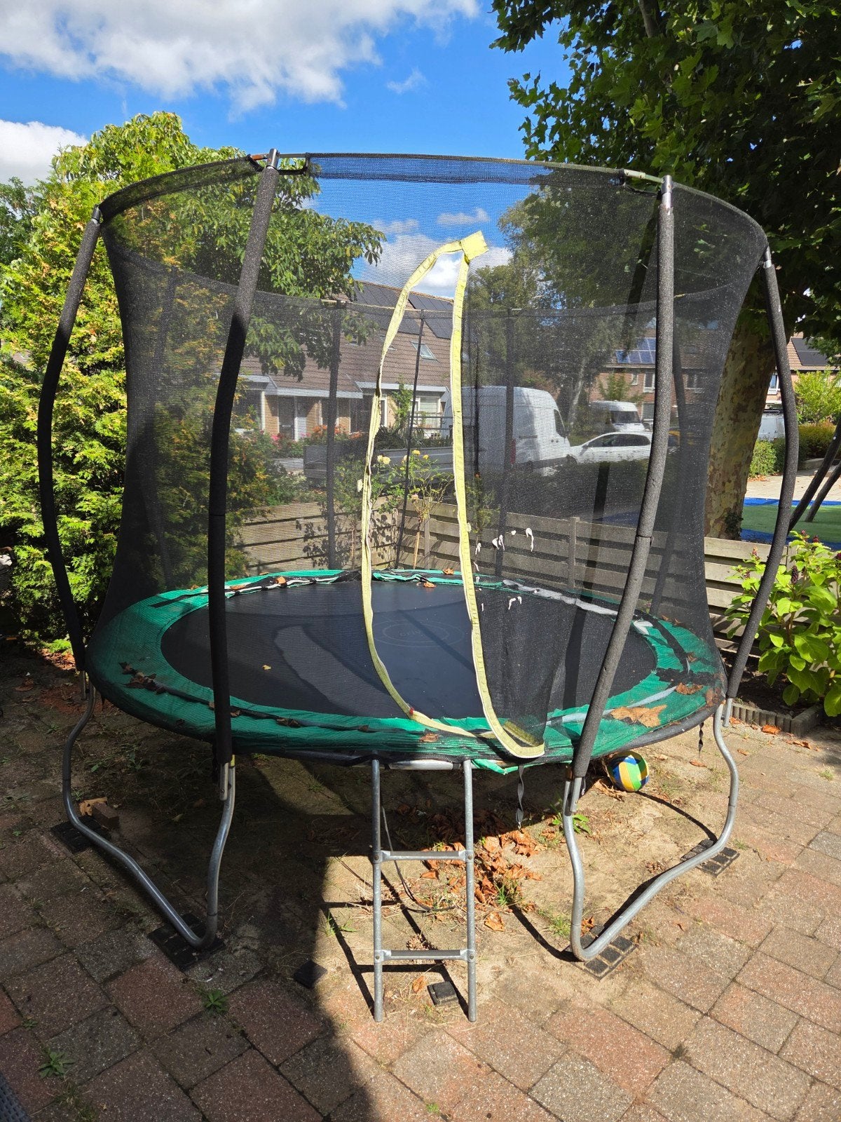 trampoline, Ophalen
