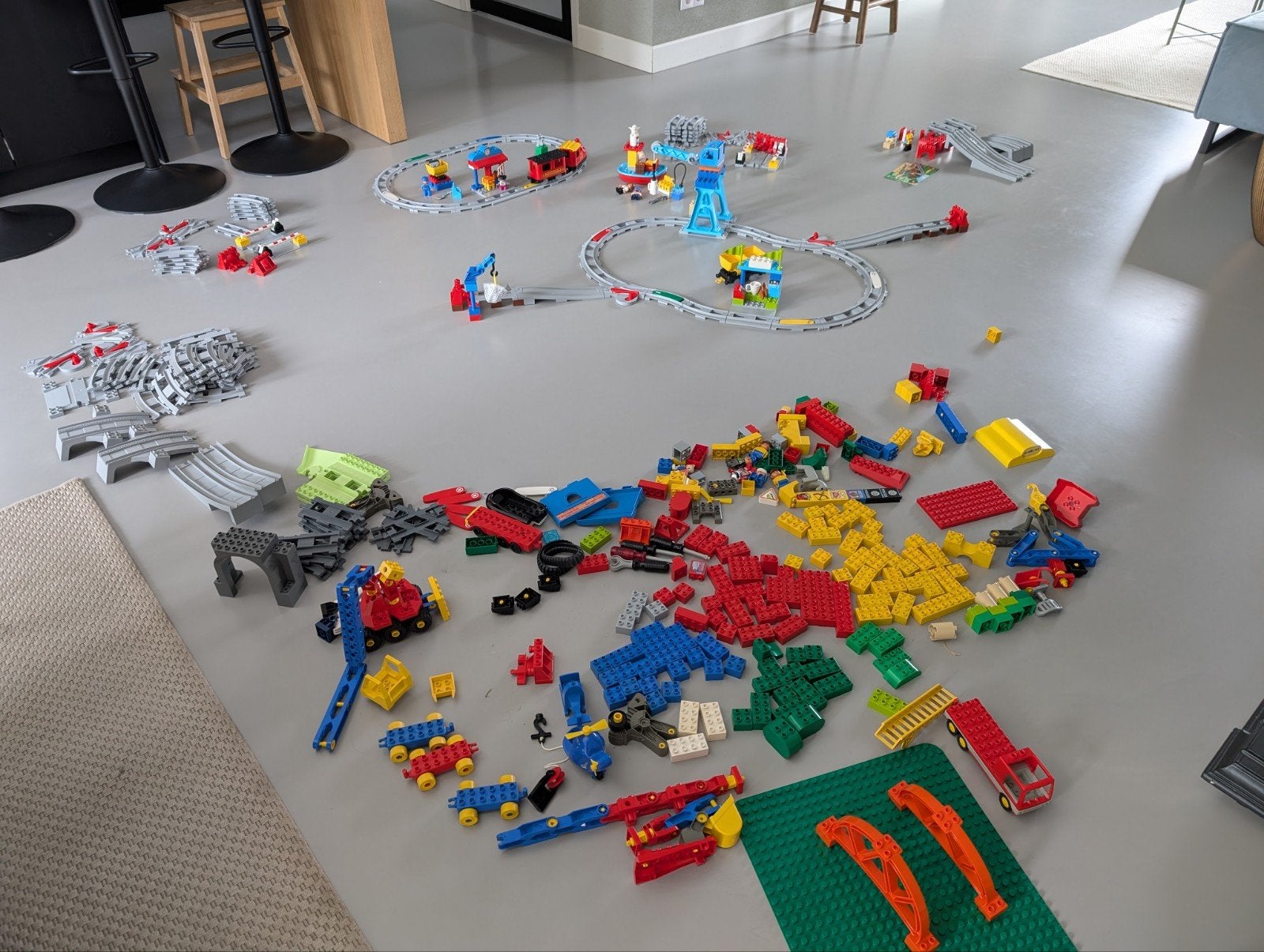 LEGO Duplo Trein (Rail) Sets + extra, Ophalen, Zo goed als nieuw, Duplo