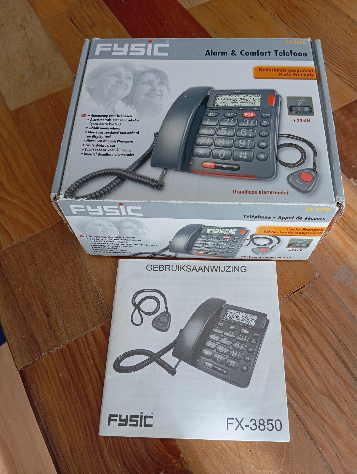 Fysic FX-3850 Alarm & Comfort Telefoon met alarmzender, Ophalen, 1 handset