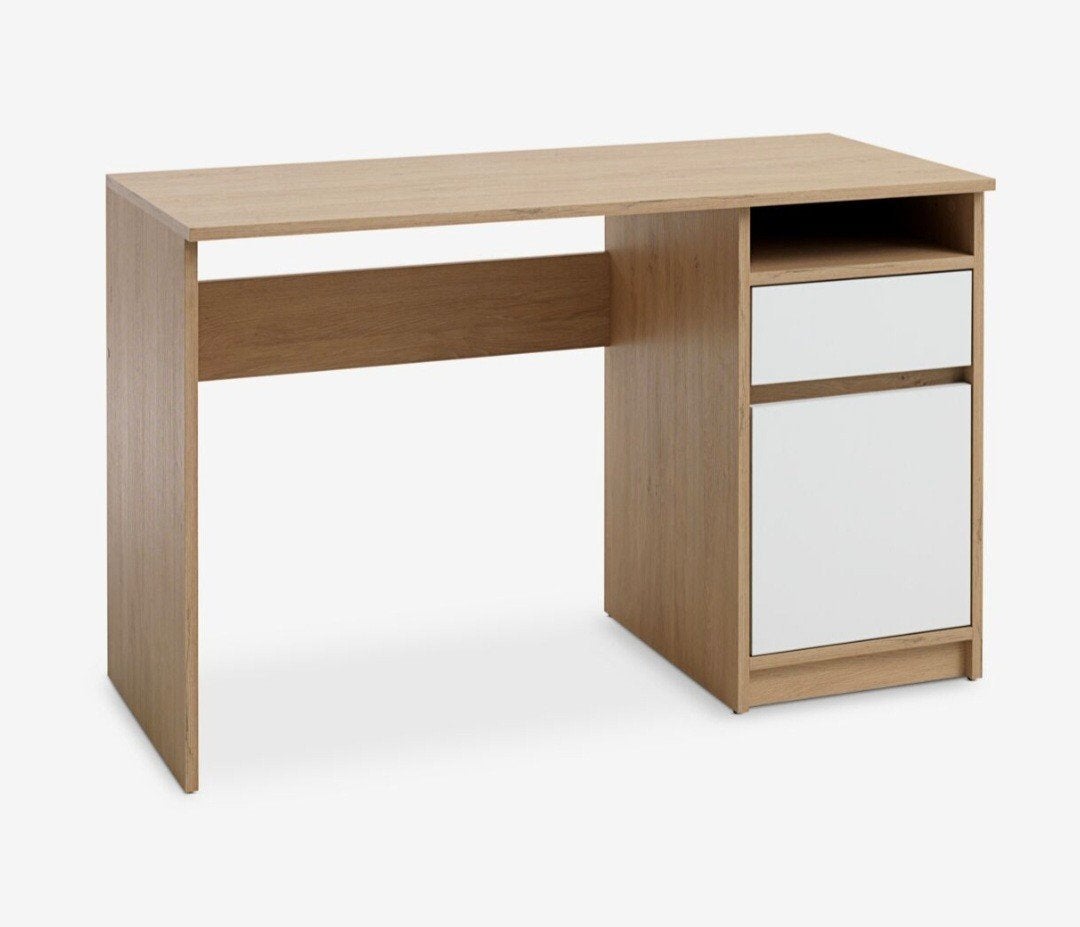 Modern  bureau met lade en kastje, Ophalen, Met lades, Gebruikt, Hout