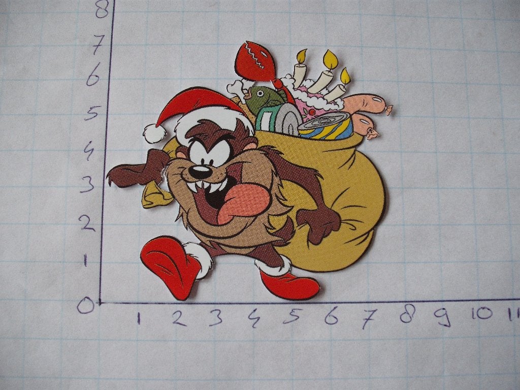 nr. 827 - uitgeknipt 3d plaatje kerst, Ophalen of Verzenden, Nieuw, Kerst, Knipvel