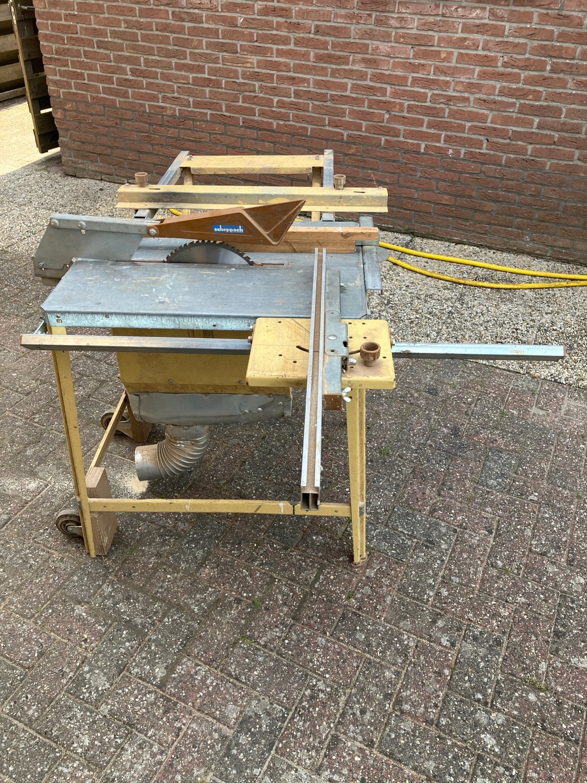 Scheppach Cirkelzaag - Robuust en Krachtig, Gebruikt, Cirkelzaag, 70 mm of meer, Ophalen of Verzenden