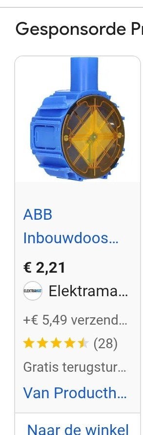 200 inbouwdozen abb, Ophalen of Verzenden, Nieuw, Overige typen