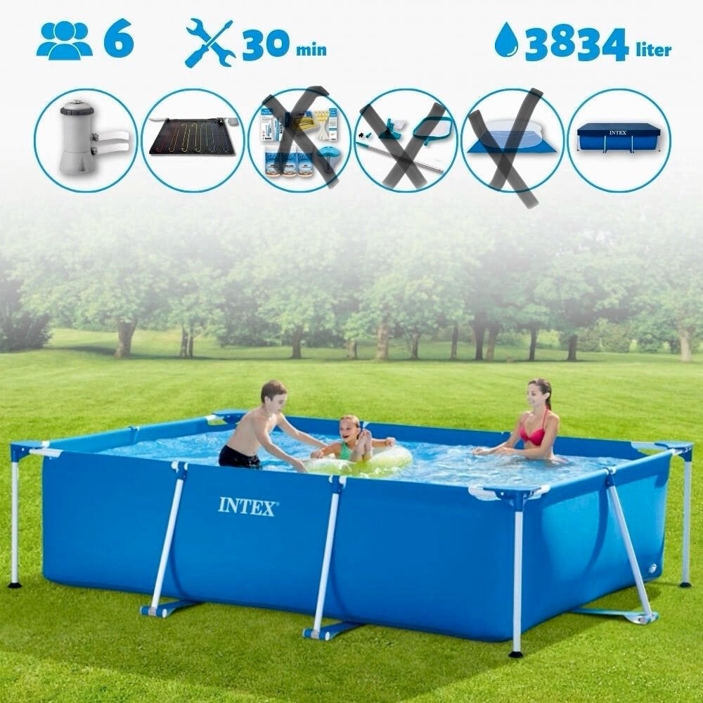 Intex Opzetzwembad Rechthoekig - 3834 Liter, Ophalen, 200 tot 300 cm, 80 tot 120 cm, Nieuw