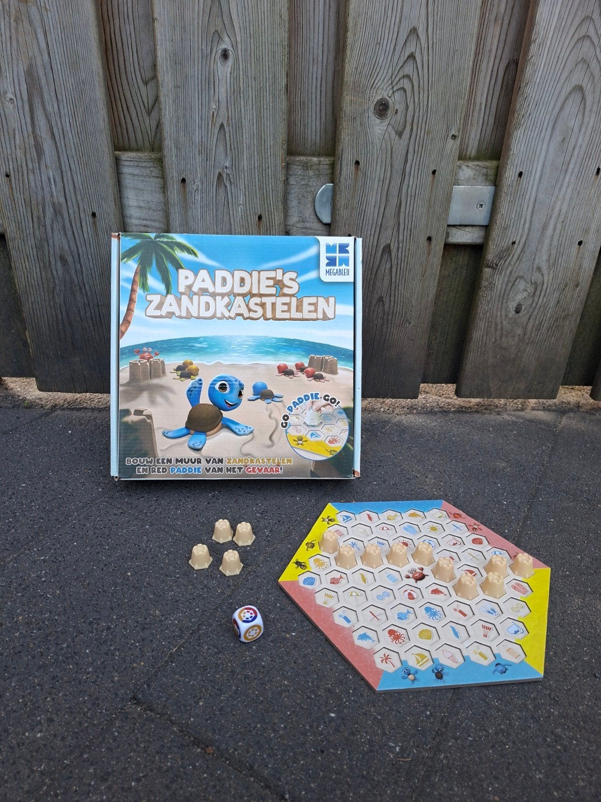 Paddie's Zandkastelen - Leuk bordspel voor het gezin, Drie of vier spelers, Ophalen of Verzenden, Zo goed als nieuw, MK Megableu