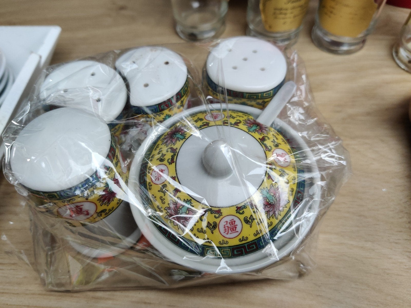 Aziatische kruidenpotjes set - Nieuw in verpakking, Overige typen, Nieuw, Ophalen of Verzenden, Steen/keramiek