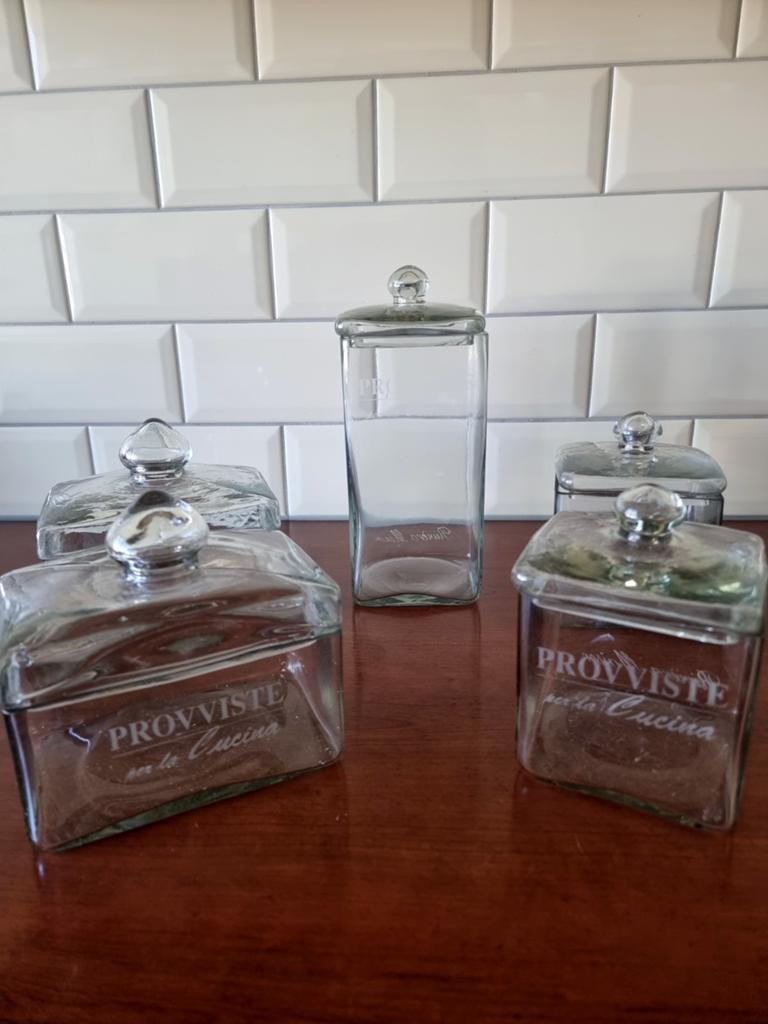 Riviera maison voorraadpotten Provviste per la Cucina, Ophalen of Verzenden, Gebruikt, Glas, Pot, Bus of Blik