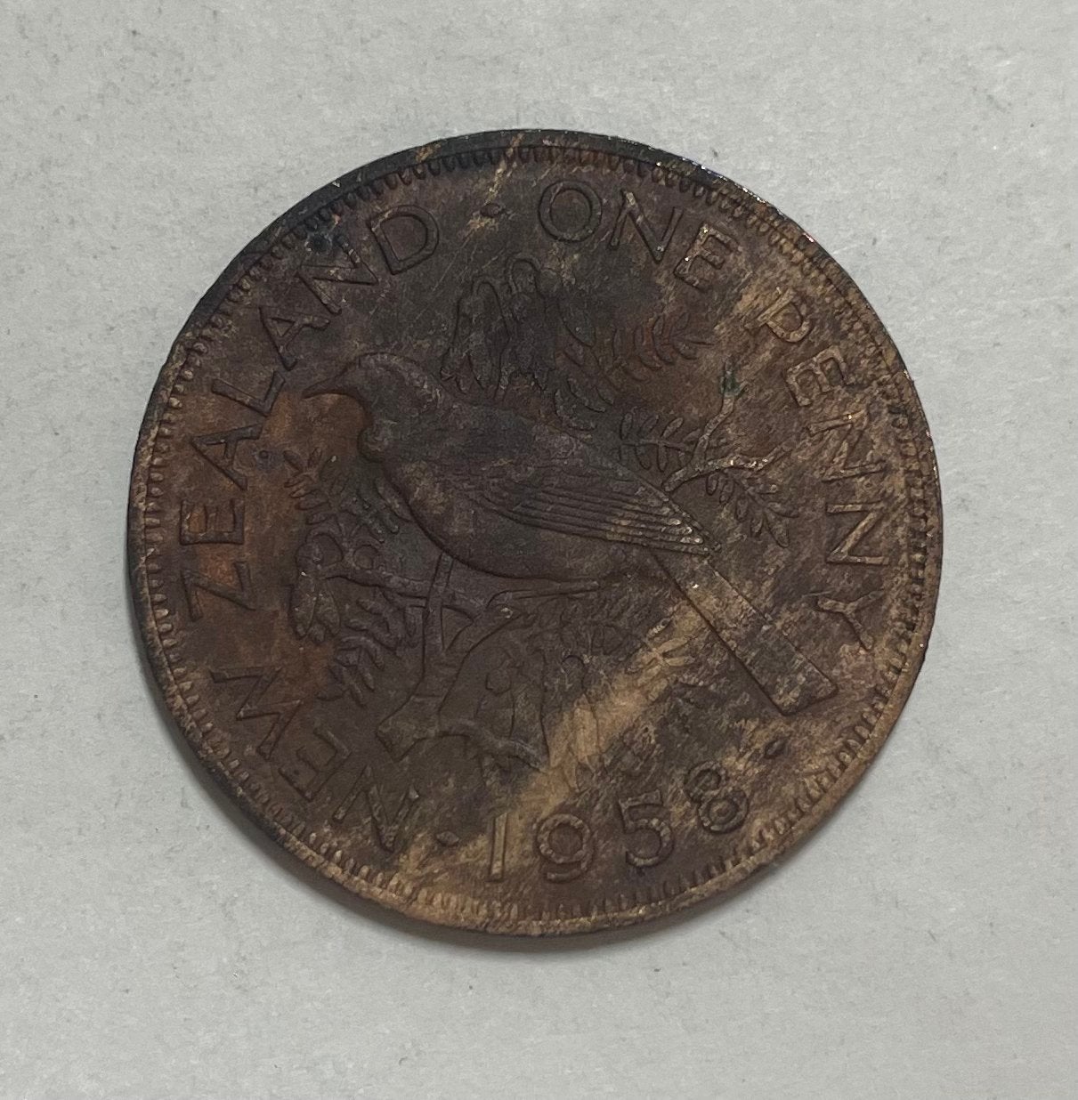1 penny Nieuw Zeeland 1958, Postzegels en Munten, Munten | Oceanië, Ophalen of Verzenden