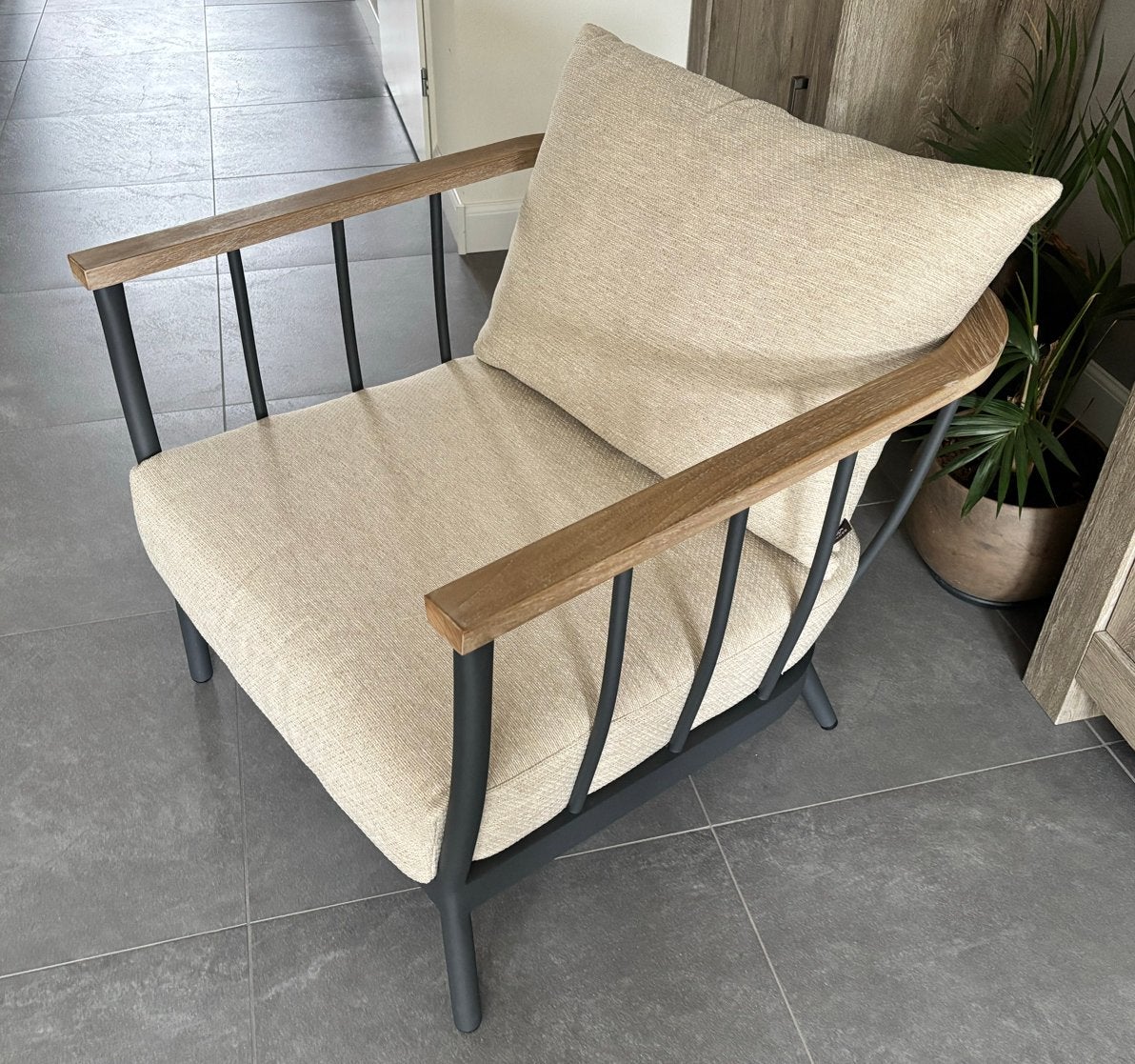 Apple Bee Condor loungestoel - zgan, Ophalen, Zo goed als nieuw, Aluminium