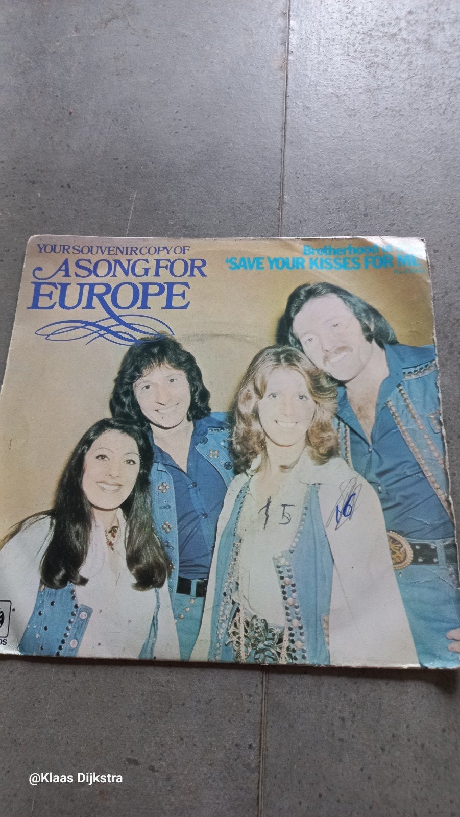 Brotherhood of Man - A Song For Europe, Cd's en Dvd's, Vinyl | Pop, Ophalen of Verzenden, Gebruikt, 7 inch, Pop