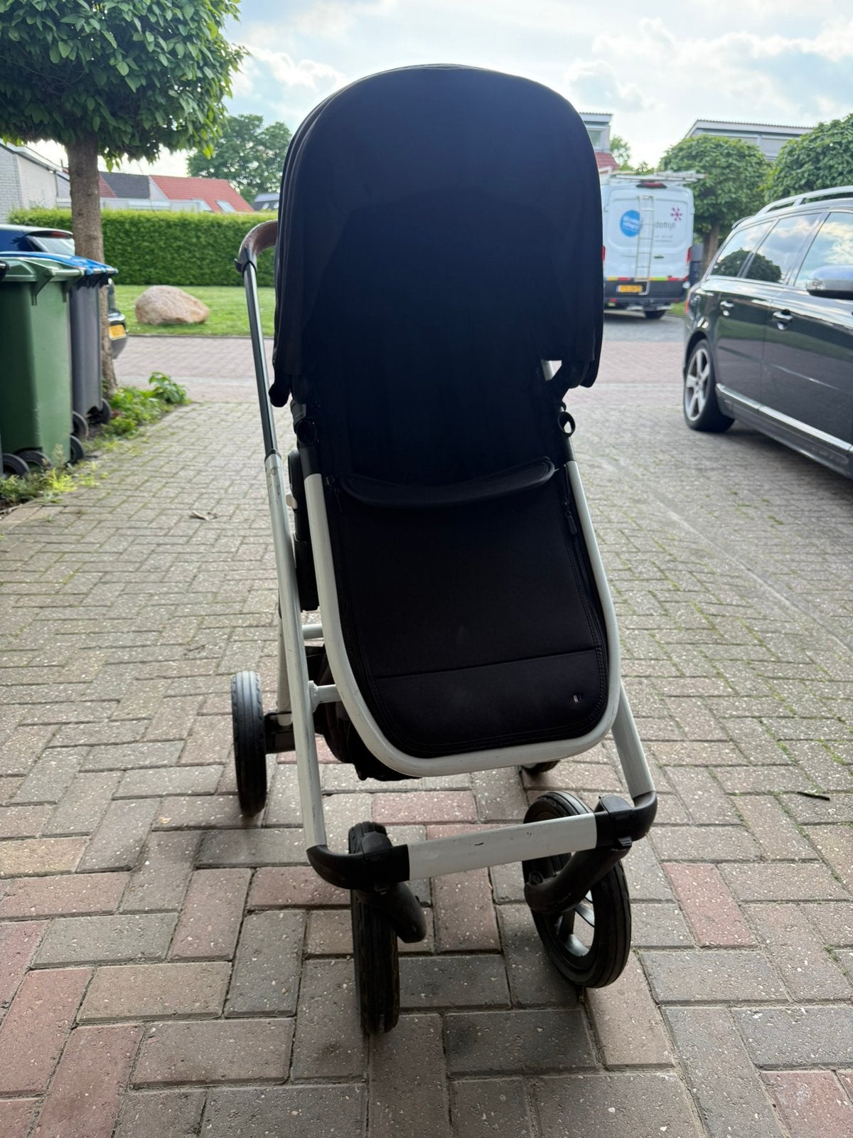 Dubatti One kinderwagen compleet reiswieg,voetenzak,regenhoe, Ophalen, Gebruikt, Overige merken, Verstelbare duwstang