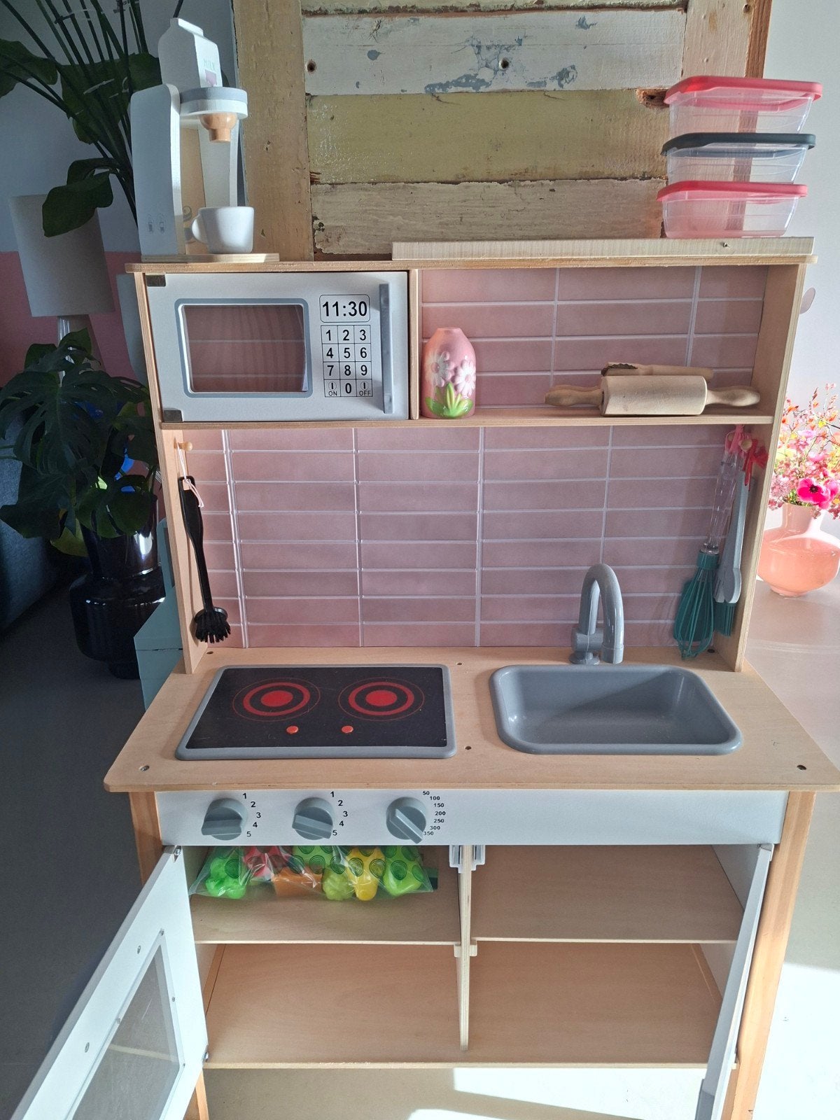 Houten Kinderkeuken met Accessoires, Ophalen, Gebruikt, Jongen of Meisje
