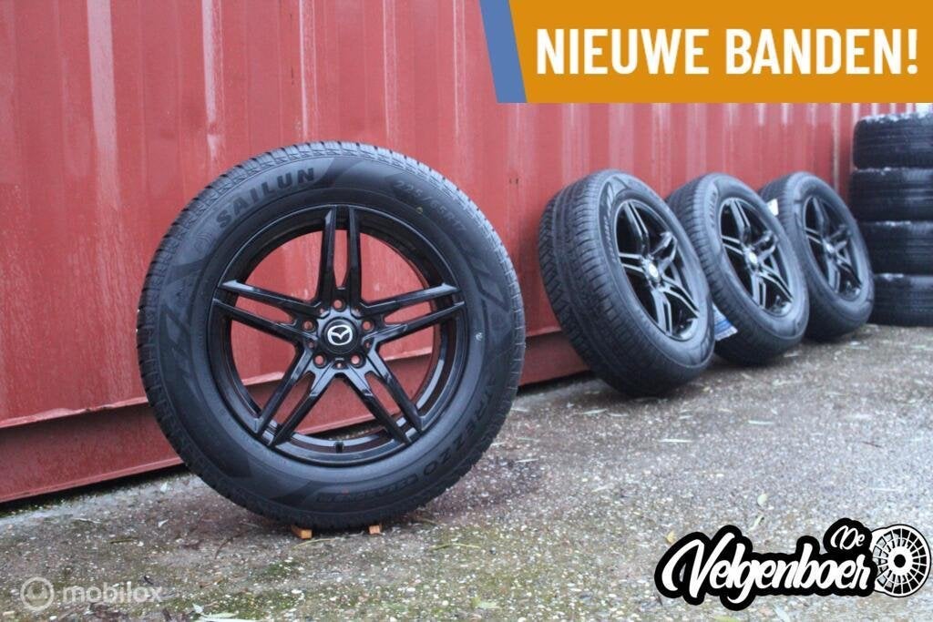 Mazda CX5 velgen + Nieuwe all season banden! 17 inch, Auto-onderdelen, Banden en Velgen, Gebruikt, Banden en Velgen, 17 inch, Mazda