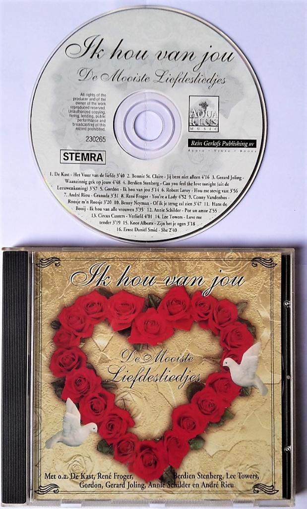 CD Ik Hou Van Jou (Met Gordon, Rene Froger, Gerard Joling, Cd's en Dvd's, Cd's | Nederlandstalig, Zo goed als nieuw, Levenslied of Smartlap