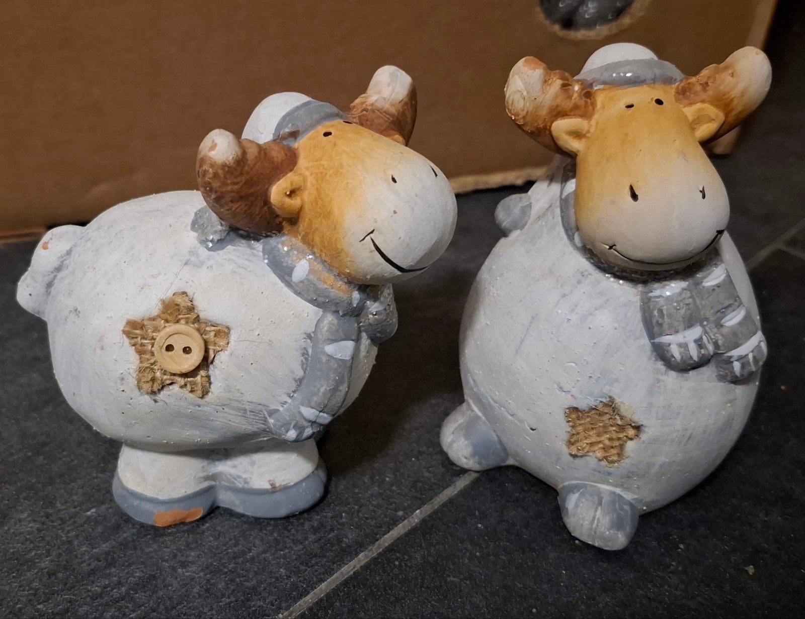 set van 2 rendieren beelden, Ophalen of Verzenden
