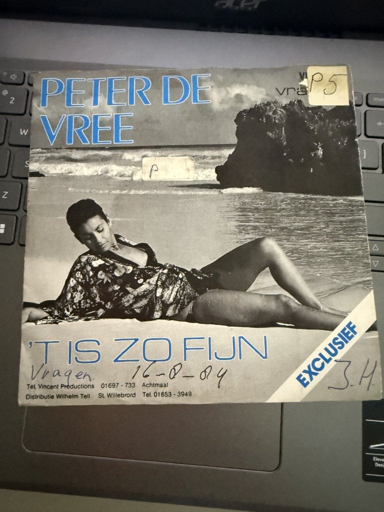 Peter de Vree - 't is zo fijn - VNC - piraten topper, Cd's en Dvd's, Vinyl | Nederlandstalig, Gebruikt, Levenslied of Smartlap