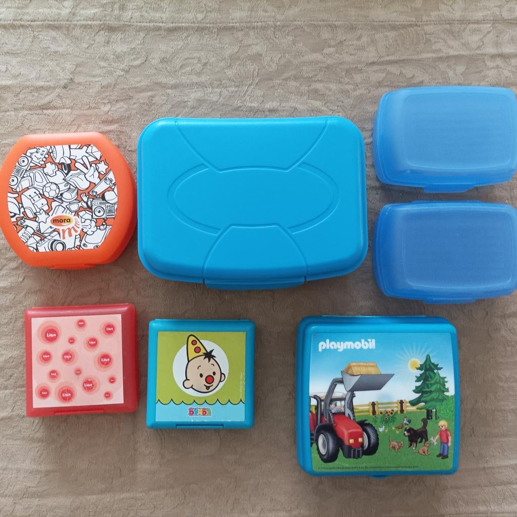 Lunchboxen/ boterhamtrommels, Verzenden, Gebruikt