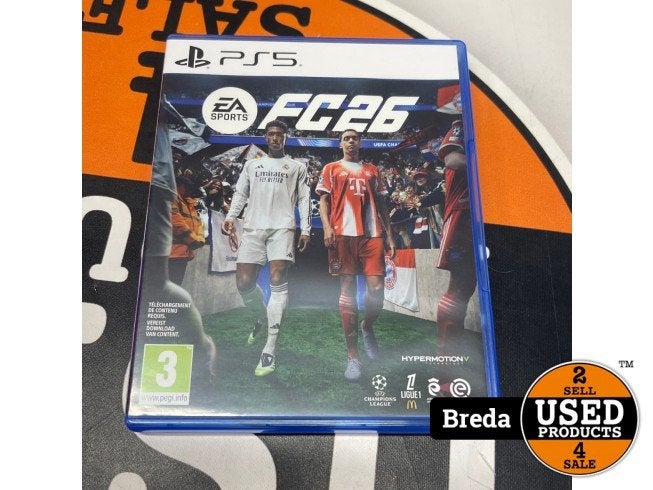 PS5 - FC26, Playstation, Zo goed als nieuw, Support@playstation.com, 2207 Bridgepointe Parkway
San Mateo, CA 94404
United States