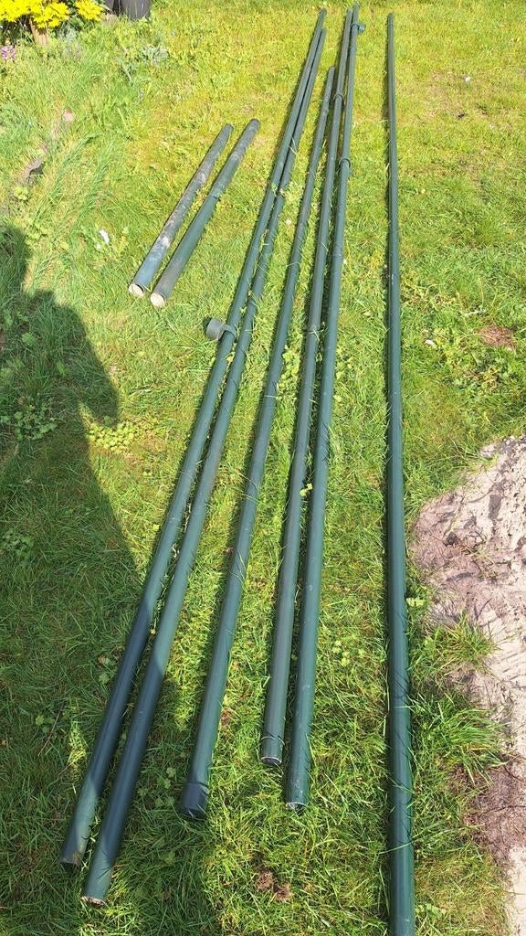 Gepoedercoate Hekwerk buizen / boomgeleiders, Tuin en Terras, Ophalen of Verzenden, IJzer