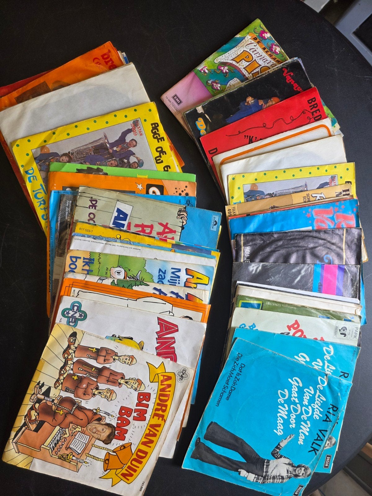 50 Carnavals singles, Cd's en Dvd's, Vinyl Singles, Gebruikt, Fotohoes, 7 inch, Ophalen of Verzenden