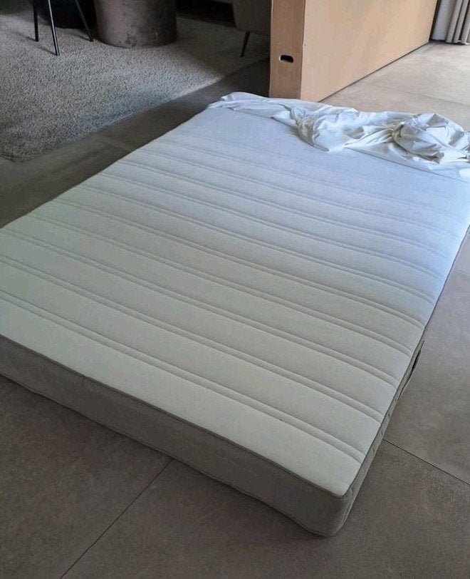 IKEA Hamarvik matras 140x200 met topper Ikea - Zo goed als n, Tweepersoons, Zo goed als nieuw, Matras, 200 cm