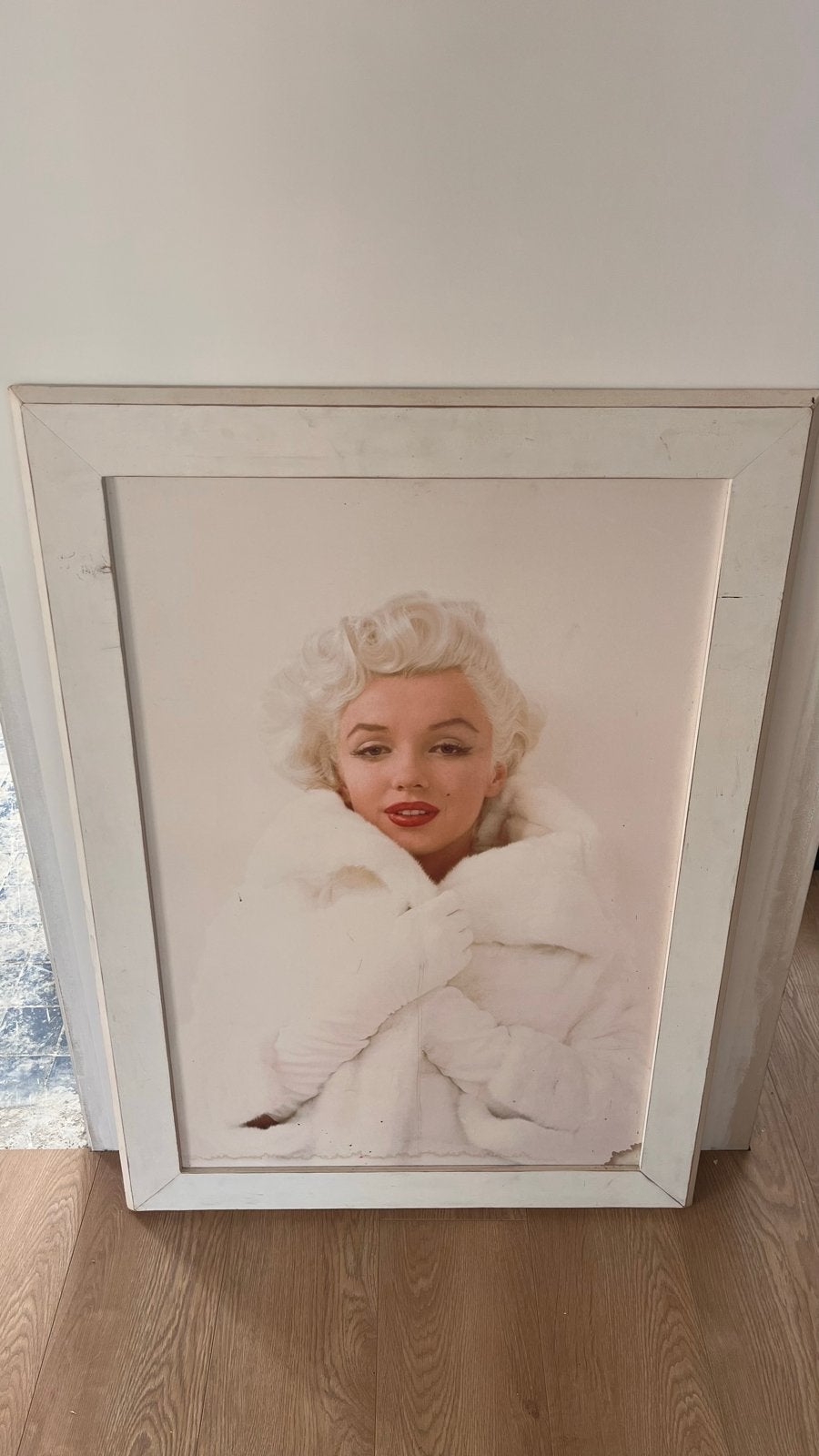 Ingelijste foto/print van Marilyn Monroe (74x105 cm), Antiek en Kunst, Kunst | Tekeningen en Foto's, Ophalen, Poster, Print/reproductie