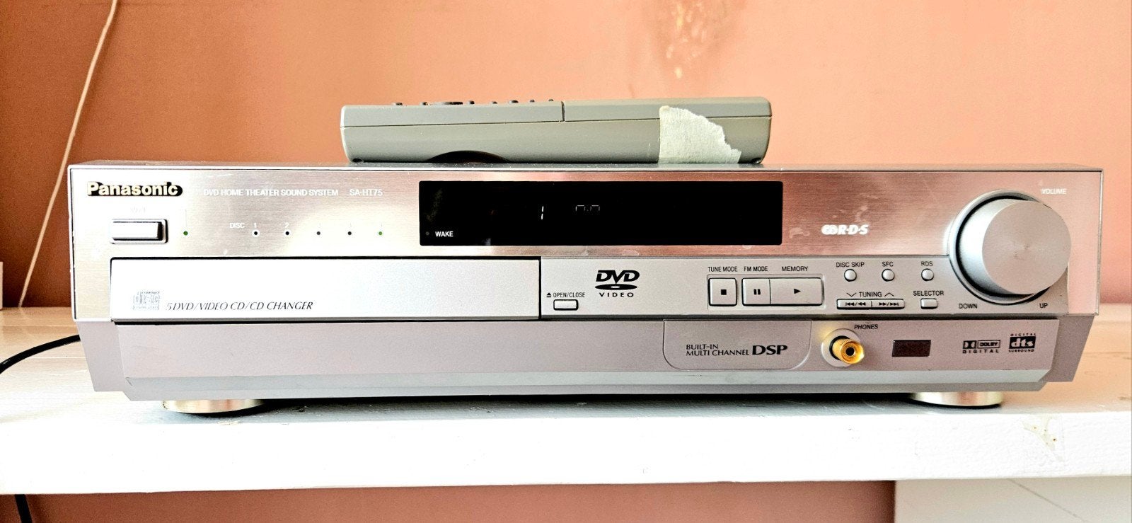 Panasonic SC-HT75 DVD Home Theater System, Gebruikt, Panasonic, Ophalen of Verzenden, 5.1-systeem