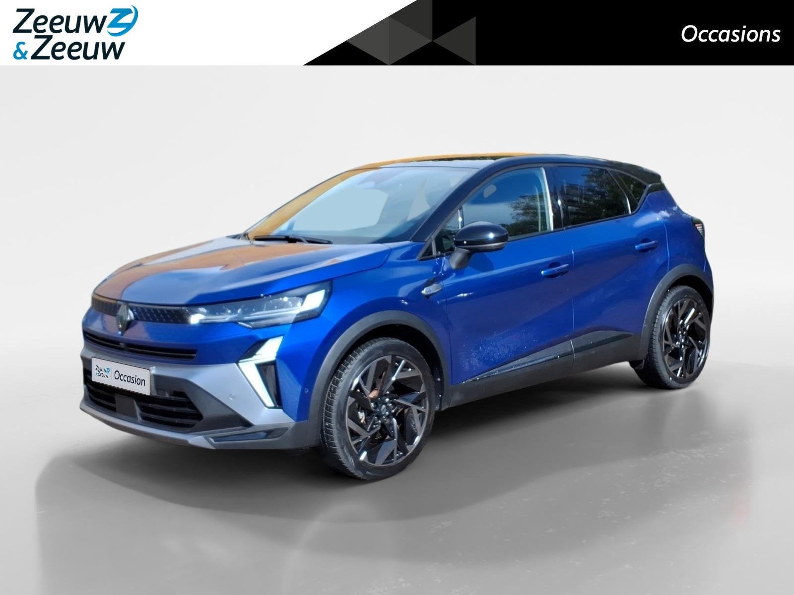 Renault Captur 1.6 E-Tech full hybrid 145 esprit Alpine Auto, Auto's, Gebruikt, Blauw, Automatische klimaatregeling, Origineel Nederlands