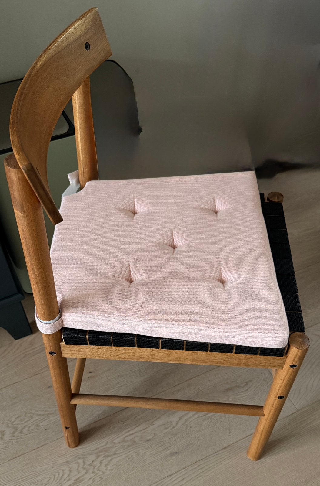 2x IKEA NACKANÄS STOELEN HOUT/ZWART, Huis en Inrichting, Stoelen, Ophalen, Twee, Overige kleuren, Zo goed als nieuw